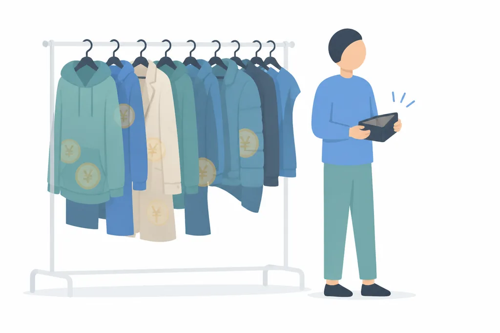 未販売の仕入原価が在庫に眠るイメージ
