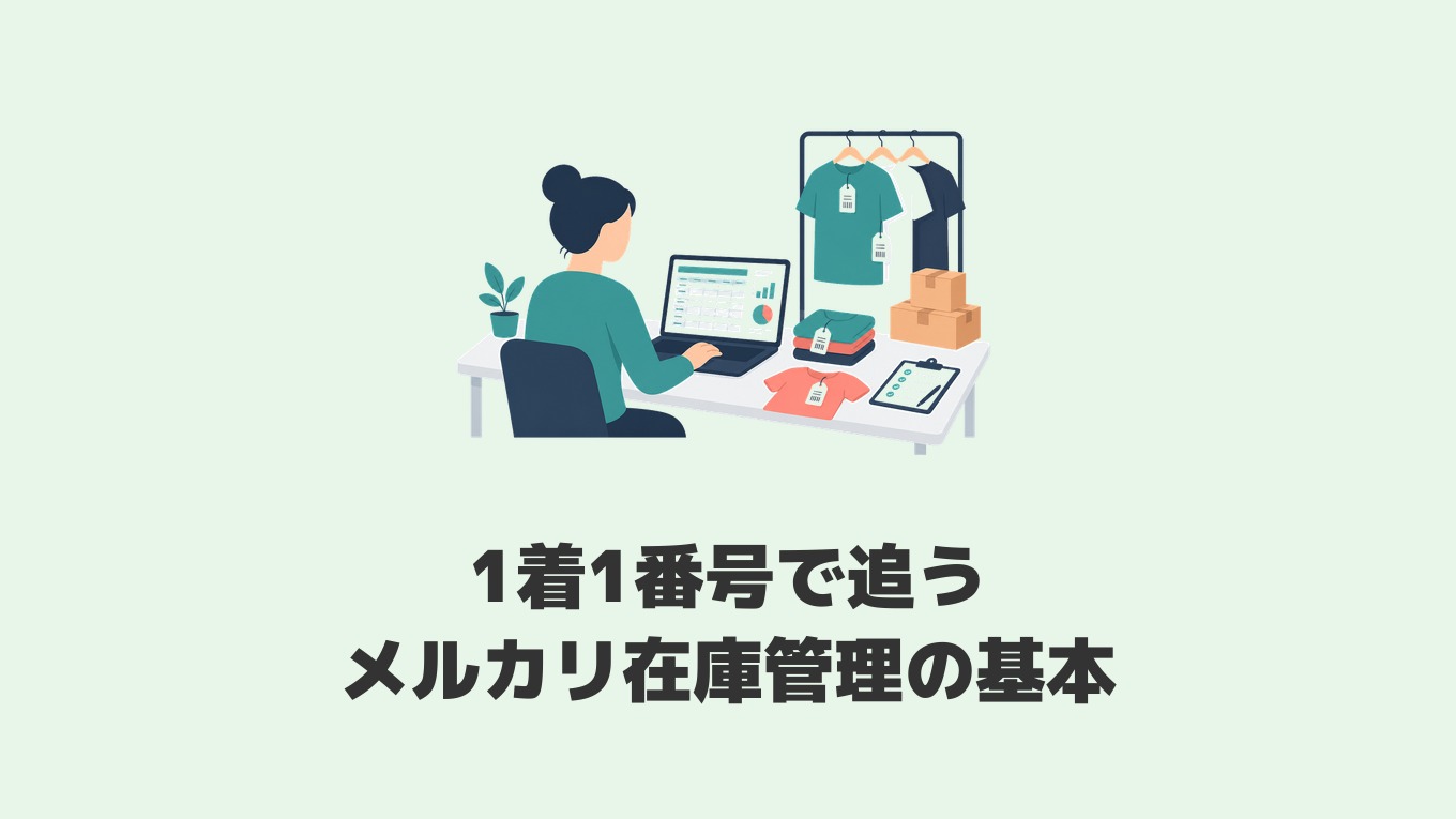 メルカリ在庫管理｜管理番号と在庫管理表で手元の枚数を数える方法