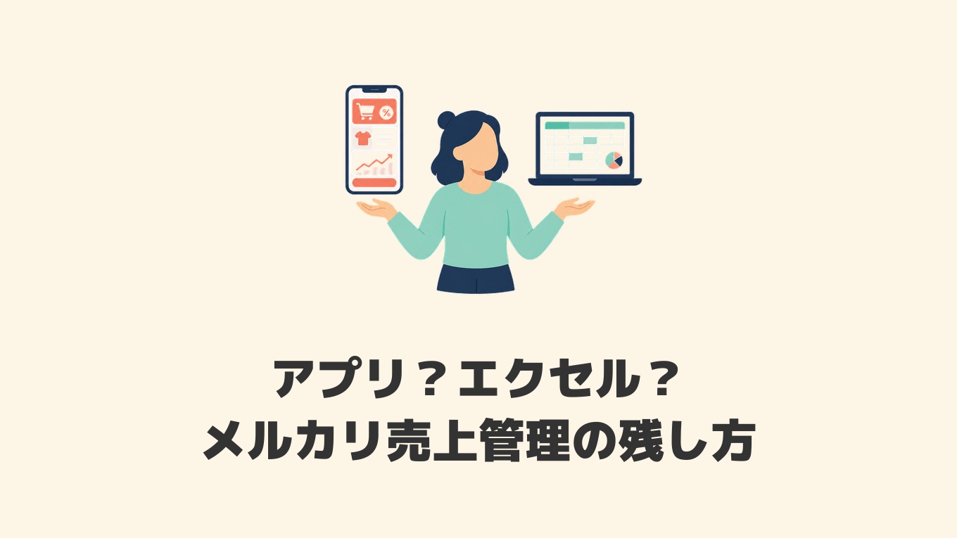 メルカリ売上管理｜取引ログと月別集計を売上管理表で残す方法